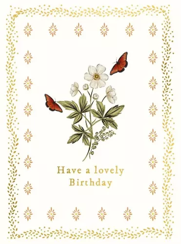 Butterfly & Flower, Greeting Card