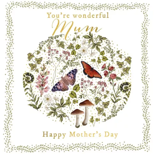Butterflies & Mushroom Mother'S Day, Greeting Card