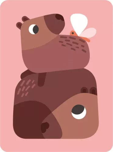 Capybara, Greeting Card