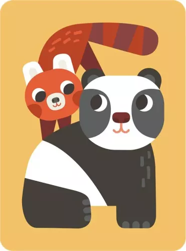 Pandas, Greeting Card