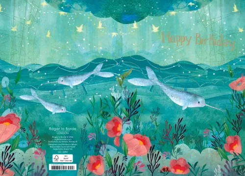 Whale Song Greeting Card single