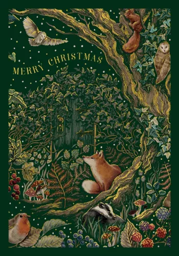 Merry Christmas Fox , Greeting Card