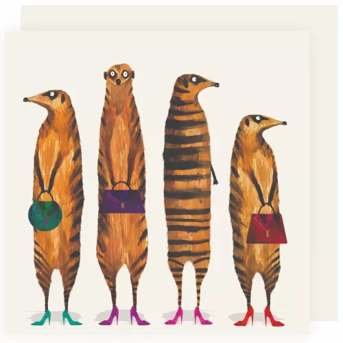 Ladies Night Meerkats, Greeting Cards