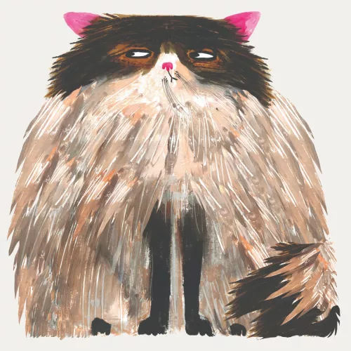 Powder Puff Cat, Greeting Cards