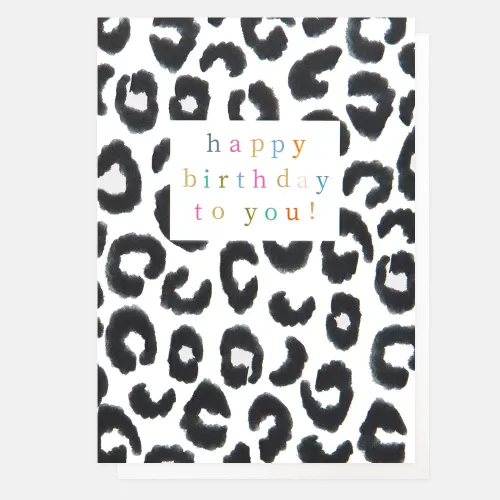 Mono Leopard Happy Birthday To You