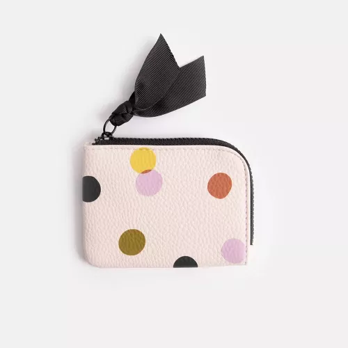 Pink Multi Spot Corner Purse