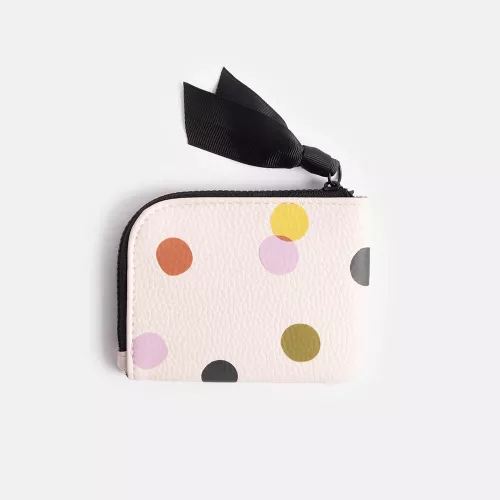 Pink Multi Spot Corner Purse