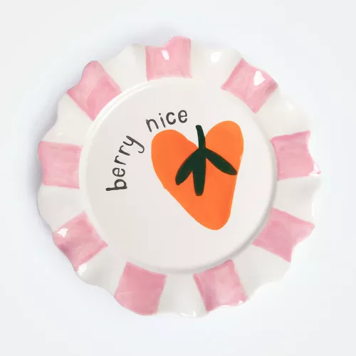 Berry Nice Heart Ceramic Plate