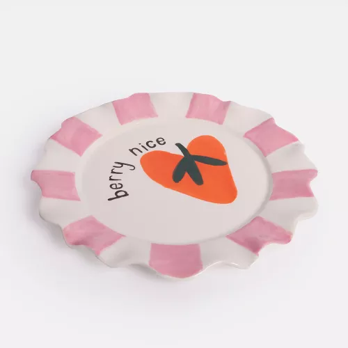 Berry Nice Heart Ceramic Plate