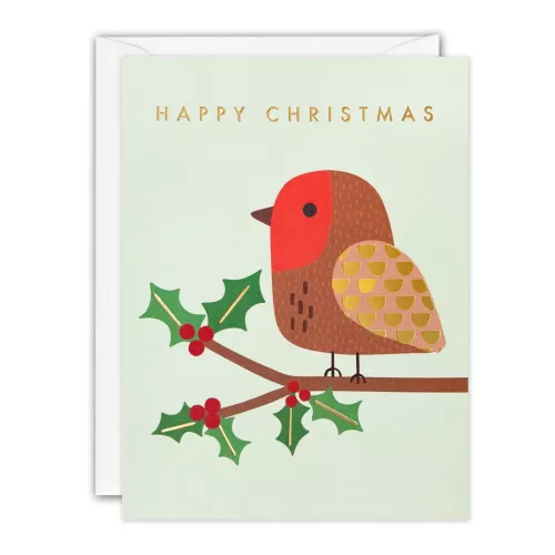 Robin, Mini Christmas Card