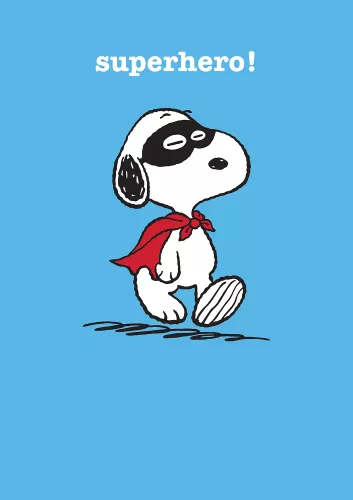 Snoopy superhero, Greeting Card