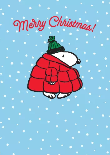 Snoopy "Merry Christmas!" anorak, Greeting Card
