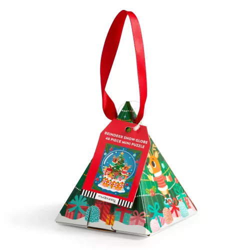 Reindeer Snowglobe 48 Piece Puzzle Ornament