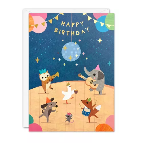 Disco Birthday Card