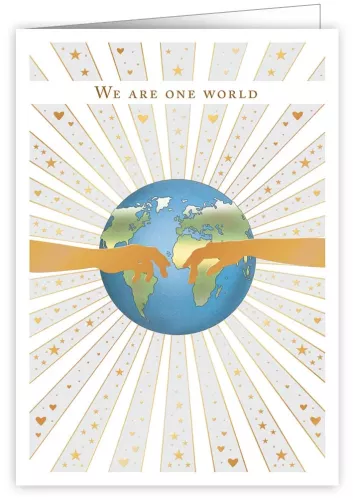 We Are One World, Greeting Card