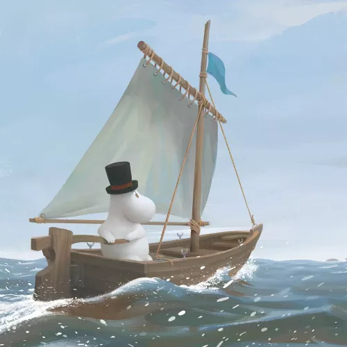 Moomin Sailing Greeting Card