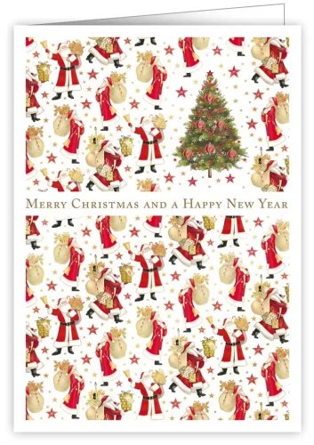 Santas, Christmas Greeting Card