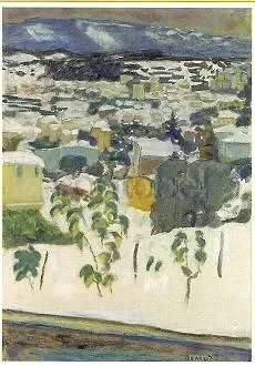 Effect of snow, Postcard