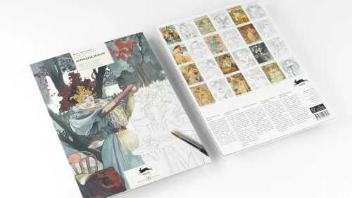 Alphonse Mucha, Artist Colouring Book