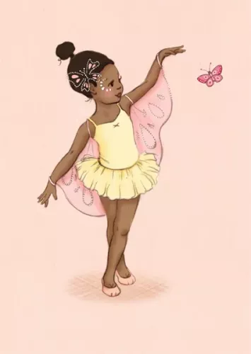 Ballet Dancer Cara, Postcard
