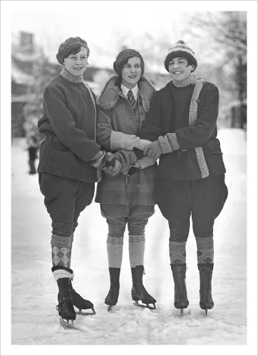 Friends on Ice, Greeting Card
