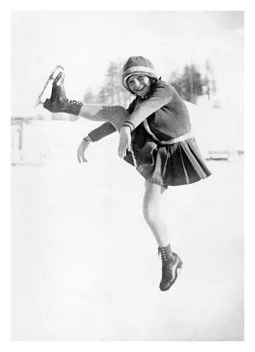 Skating high kick, Greeting Card