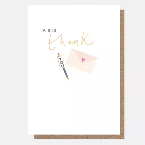 A Big Thank You Pen, Greeting Card