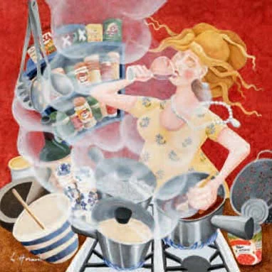 Dinner Guests, Greeting Card