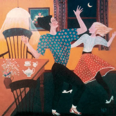 Dancing in the Kitchen, Greeting Card