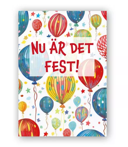 Nu är det fest!, Dubbelvikt Kort