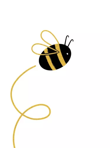 Bee Tiny But Mighty Greeting Card