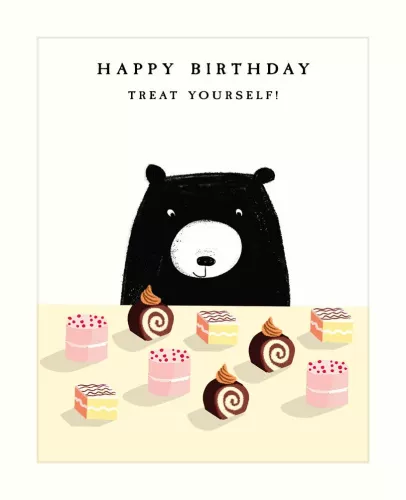 Bear & Treats Greeting Card