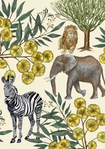 Habitania The African Savanna, Greeting Card