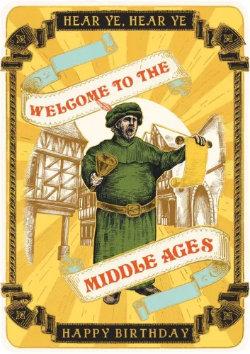 Huzzah Middle Ages Greeting Card