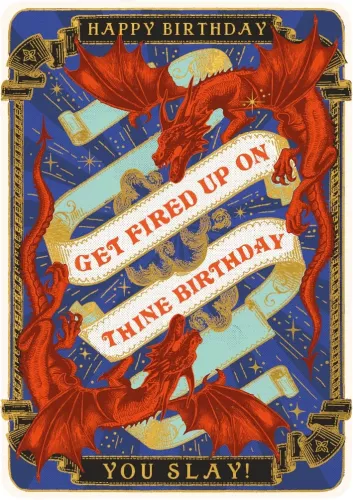 Huzzah Get Fired Up Greeting Card