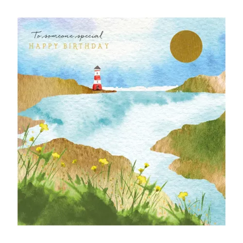 Natural Phenomenon Lighthouse Greeting Card