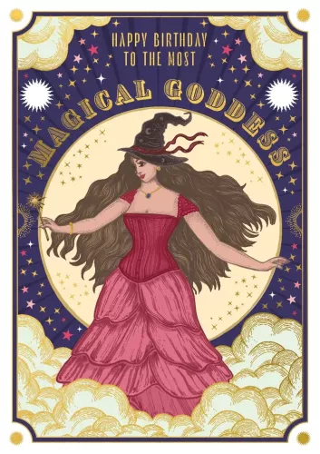 Soulmates Magical Goddess Birthday Greeting Card