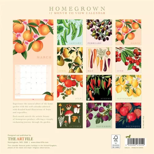 Homegrown Calendar 2026