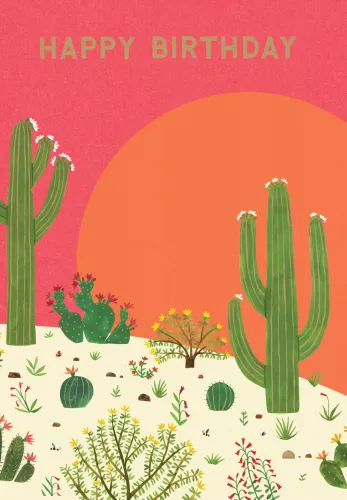 Cactus Grove Greeting Card
