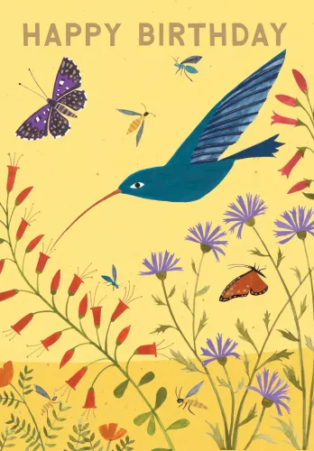 Hummingbird Greeting Card single