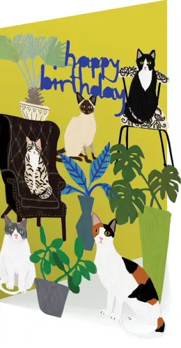 Cat and Dog Palais Lasercut Card single