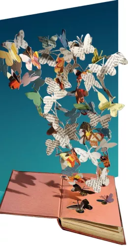 Scissors Paper Tree Lasercut Card single