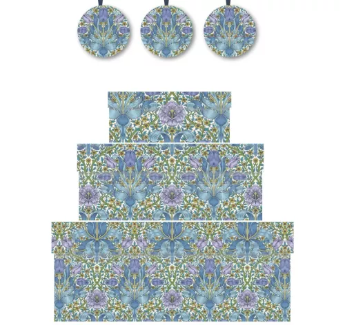 Spring Thicket Cobalt, Nest of 3 Boxes