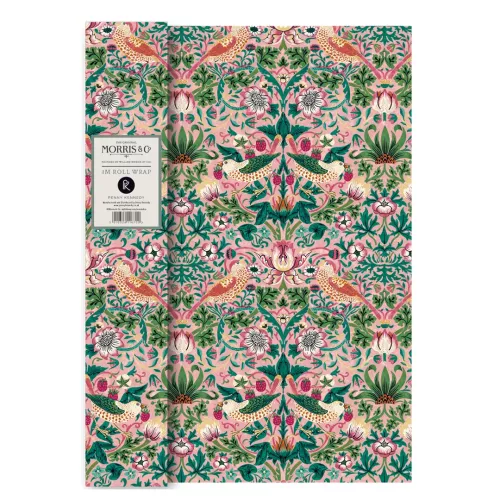 Strawberry Thief Blush, Roll Wrap