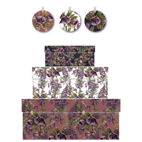 Mulberry, Toasted Crumpet, Nest of 3 Boxes