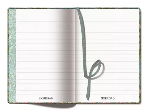 Golden Lily Green, Morris & Co,  A5 Journal