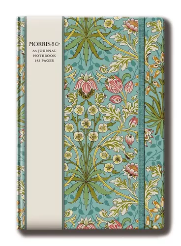 Golden Lily Green, Morris & Co,  A5 Journal