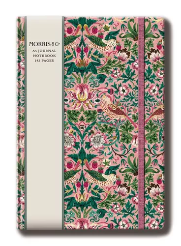Strawberry Thief Blush, Morris & Co A5 Journal
