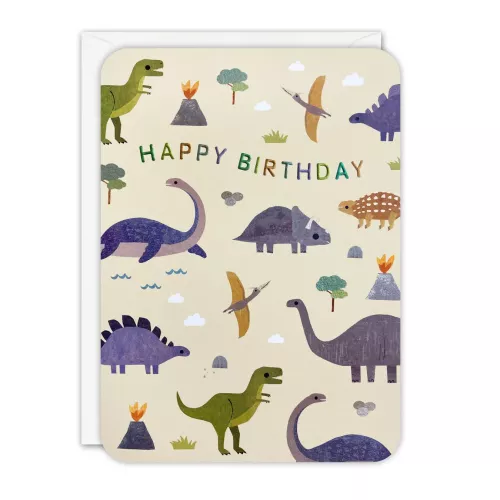 Birthday Dinosaurs Sprouts Greeting Card