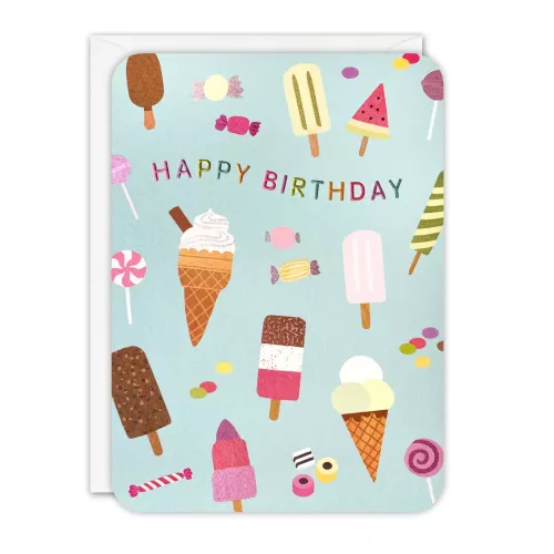 Birthday Ice Cream Sprouts Greeting Card